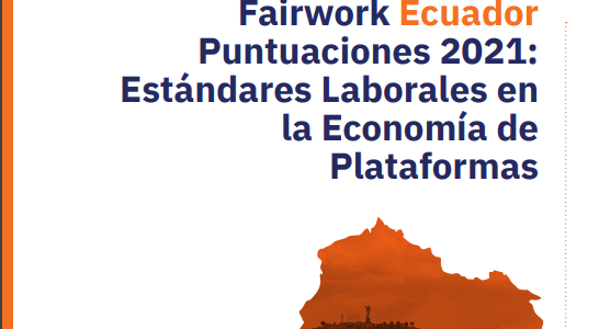 REPORTE 2021: ESTÁNDARES LABORALES EN LA ECONOMÍA DE PLATAFORMAS